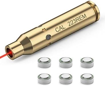 CVLIFE Bore Sight CAL for 223 5.56mm Rem Gauge Red Dot Boresighter with Two Sets Batteries