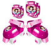 Stamp - J100038 - Disney Set of 4-Wheels Skates + Knee Pads + Elbow Pads - Light Pink