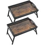 2 Pack Bed Tray Table Breakfast Tra