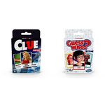 Hasbro Gaming - Clue Classic Card Game + Guess Who Card Game - The Original Guessing Board Game with a Twist - 2 Player - (Set of 2 Toys)