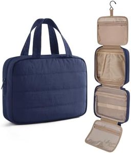 LIGHT FLIGHT Travel Toiletry Bag - Hanging Makeup Organizer for Women & Men
