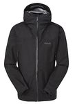 Rab Men’s Namche GTX Jacket GORE-TEX Waterproof Breathable Rain Coat for Trekking & Casual Use - Black - XX-Large