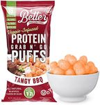 Better Than Good Savory Keto, Gluten-Free BBQ Protein Puffs (4-Pack) - Paleo, Low Sugar, Low Calorie, Diabetic Friendly Snacks | 16g Protein & 2 Servings of Fruits & Veggies