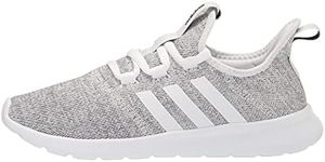 adidas Women's Casual Running Shoe, Cloud White/Cloud White/Core Black, 7.5