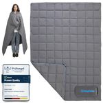 KingCamp Camping Blanket Lightweight Outdoor, Travel Blanket Multifunctional Warm, Sleeping Blankets Ultralight with Snap Button, Sleeping Quilt for Picnics Beach Camping Hiking Car Indoor