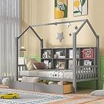 Merax Twin Size House Bed,Wooden Tw