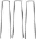 OK5STAR 100 Pack 6" Garden Stakes Pins,Heavy Duty Garden Landscape Staples Stakes Pins Galvanized Landscape Staples for Anchoring Weed Barrier Fabric