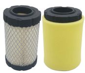 796031 Air Filter fits for Briggs Stratton 591334 594201 Husqvarna YTH22V46 John Deere D100 Pro Performance for Lawn Tractor with 797704 Foam Pre Cleaner, pack of 2