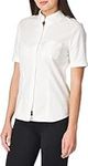 Lee Uniforms Junior's' Short-Sleeve Stretch Oxford Blouse, White, Large