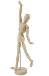 KAIAIWLUO Art Mannequin,8 Inch Wooden Human Body Drawing Mannequin with Stand Art Mannequin Figure Joints Artist Manikin Model for Desktop Decoration Decorative Artwork