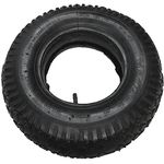 Universal 4.00/4.80-8 Tyre and Innertube for Replacement 16 Inch Wheelbarrow Tyre and Inner Tube for Inflatable Wheelbarrow, Trolley, hand truck or Cart Wheels