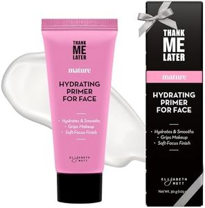 Elizabeth Mott Thank Me Later Hydrating Primer for Mature Skin – Lightweight, Gripping Face Primer for Dry, Sensitive, or Aging Skin – Smooths Texture & Hydrates with Hyaluronic Acid & Peptides, 30g