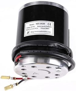 YC Yier 36V 800W Brushed DC Motor for Electric Scooter Go Kart Bicycle e Bike Tricycle ATV Quad Dirt Bike Razor Buggy Moped