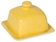 Now Designs Square Butter Dish, Lemon