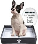 MEEXPAWS Dog Pee Pad Holder Foldable, Puppy Pad Holder Liner Base High Side, Dog Litter Box Indoor for 22’’x22’’ Pee Pads, Training Pad Holder Leak-Proof, Potty Pad Holder for Dogs Easy Clean