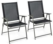 Costway 2 Pieces Patio Folding Chai