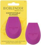 EcoTools Bioblender Makeup Sponge, Compostable Makeup Blending Sponge, Eco-Friendly, For Liquid & Cream Foundation, Base Makeup Coverage, Cruelty Free, Latex Free & Vegan, Purple, 1 Count