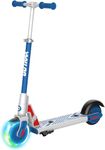 Gotrax GKS Lumios Electric Scooter for Kid Age 6-12, Max 10Km and 12km/h Speed, 6" Flash Front Wheel and 3 Adjustable Height, UL2272 Certified Approved and Lightweight Aluminum Frame for Kid, Blue