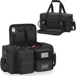 OUUTMEE Tactical Pistol Range Bag, Gun Range Bag for 4 Handguns, Shooting Duffle Range Pistol Bag with 6X Magazine Slots, Extra Pockets for Ammo and Essentials