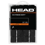 Head Xtreme Soft Tennis Over Grip, Colour - Black (Pack of 12)