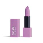 3INA MAKEUP - The Lipstick 430- Cold Purple Lipstick with Vitamin E & Shea Butter to Nourish the Lips - Long Lasting Lip Colour with Matte Finish and Creamy Texture - Vegan - Cruelty Free