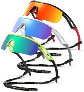 Vcarsian Kids Sunglasses Youth Baseball Sunglasses for Boys Girls 3-12 Polarized Softball Cycling Sports Goggles UV Protection