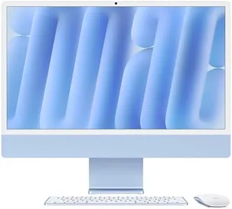 Apple 2024 iMac All-in-One Desktop Computer with M4 chip with 8-core CPU and 8-core GPU: Built for Apple Intelligence, 24-inch Retina Display, 16GB Unified Memory, 256GB SSD Storage; Blue