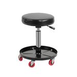 Youyijia Workshop Stool 59 * 38cm Adjustable Mechanic's Seat Professional Hydraulic Shop Seat Pneumatic Chair with Tool Tray Lifting and Movable Workbench Stool for Garage Shop Car Repair