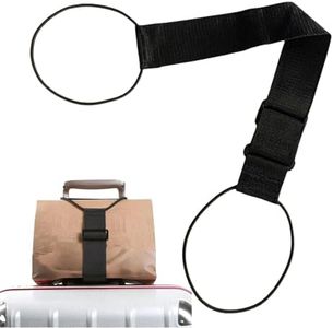 Travel Belt for Luggage Over Handle,Suitcase Elastic Strap Belt - Luggage Binding Strap, Bag Fastening Rope, Flexible, Sliding Handle for Travel Bag Closure, Suitcases Travel