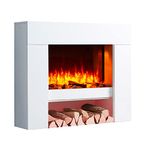 Endeavour Fires Staxton Electric Fireplace Suite, 1&2kW, 7 day Programmable Remote Control in off white MDF Fireplace Suite