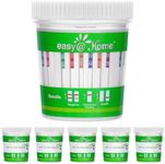 Easy@Home 14 Panel Drug Test Cup: 6 Pack at Home Drug Test Kit Test for AMP/BUP/BAR/BZO/COC/MDMA/MET/MTD/OPI2000/OXY/PCP/PPX/TCA/THC50, Highly Sensitive THC Tests for Home Use #ECDOA-1144A3