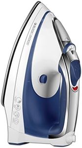 Black+Decker Advantage Steam Iron, Nonstick Stainless Steel Clothing Iron, White/Blue, IR1070SC