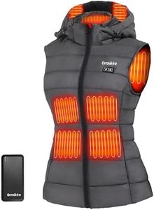 ORRNIKKO Heated Vest Women - Detachable Heated Hood, With 7.4V 16000mAh Battery Pack, Womens Heated Vest