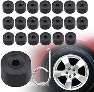 ZoeTekway 17mm Tapa de Tornillo de Rueda, 20 Piezas Tapa de Tornillo de Rueda de Coche, Tapa de Tornillo Antirrobo, Compatible con VW Golf Passat Beetle Compatible con Audi, Todas Las Marcas de Coche
