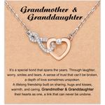 Shelucky Mothers Day Gifts for Grandma Granddaughter Birthday Gifts Grandma Necklace Grandma Gifts from Granddaughter Grandkids, Infinity Heart Pendant Necklace Grandmother Jewelry Birthday, Christmas Gifts for Nana