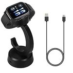kwmobile Smartwatch Docking Station Compatible with Garmin Venu Sq 2 Music/Sq 2 / Vivoactive 6 / Vivoactive 5 Charge Stand - Magnetic Dock - Black