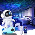 Astronaut Star Projector Night Light,Galaxy Projector with Remote,White Noise,Bluetooth Speaker,APP Control,Starry Nebula Ceiling Projection Lamp Kids Adults Room Decor,for Bedroom,Game Room etc.