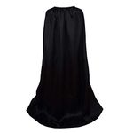 Gothden Unisex Adult Long Cape Full Length Robe Cloak for Christmas Halloween Cosplay Dress-Up Costume Party Black