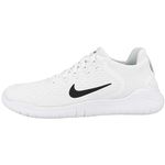 NIKE Women's Free RN 2018 Running Shoe White/Black Size 7 M US