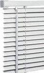 Ruby Deals PVC Venetian Blind Blinds Window 25mm Thin Slats Kitchen Windows Blinds Treatments Easy Fit Curtains Trimmable Fittings Home Office (White, W75cm x L213cm)