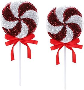 Christmas Concepts® Lot de 2 décorations de Noël géantes à Paillettes Scintillantes de 36 cm (14,2") – Ornements de Sapin de Noël – 5 Couleurs Disponibles