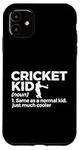 iPhone 11 Funny Cricket Kid Definition Case