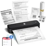 Phomemo Portable Printer, M833 Upgrade Portable Inkless Wireless Printers for Travel, Bluetooth Label Printer Support 8.5'' x 11'' US Letter & A4 Thermal Paper, Suitable for Home Office Business