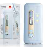 Deli Electric Pencil Sharpener, Fully Automatic Pencil Sharpener, Auto in & Out, Rechargeable Hands-Free Pencil Sharpener for 6.9-12mm, Home, Classroom, Battery Operated, Blue