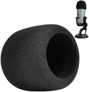 PhantAccy Pop Filter/Windscreen for Blue Yeti and Yeti Pro Microphones, Foam Mic Cover for Filtering Plosives and Hissing Noise