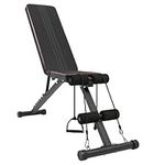 Adjustable Fitness Bench Foldable Weight Benches Utility Weight Bench for Full Body Workout, Incline/Decline Bench for Home Training