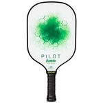 Franklin Sports Pickleball Paddle - Pilot Polypropylene Core Pickleball Racket - Official USA Pickleball (USAPA) Approved Pickleball Paddle - Lightweight Pro Racket - Green - 10mm Thick Core