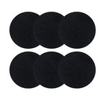 6 Pack Charcoal Filters for Kitchen Compost Bins - Thickening Compost Bin Filters Activated Carbon Filters for Kitchen Compost Bin Filters Replacement, 10 mm Thickness