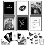 97 Decor Black and White Posters for Room Aesthetic - Black and White Wall Decor, Black and White Room Decor for Teen Girls, Boy Play Bunny Art Prints, Photo Picture Bedroom Decoration (8x10 UNFRAMED)…