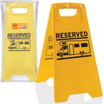 Xtremeauto Motorhome Campervan Campsite Reserved Yellow Pitch Board Parking Sign